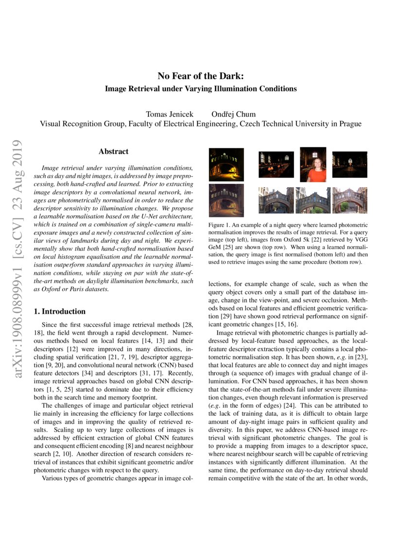 No Fear Of The Dark Image Retrieval Under Varying - 
