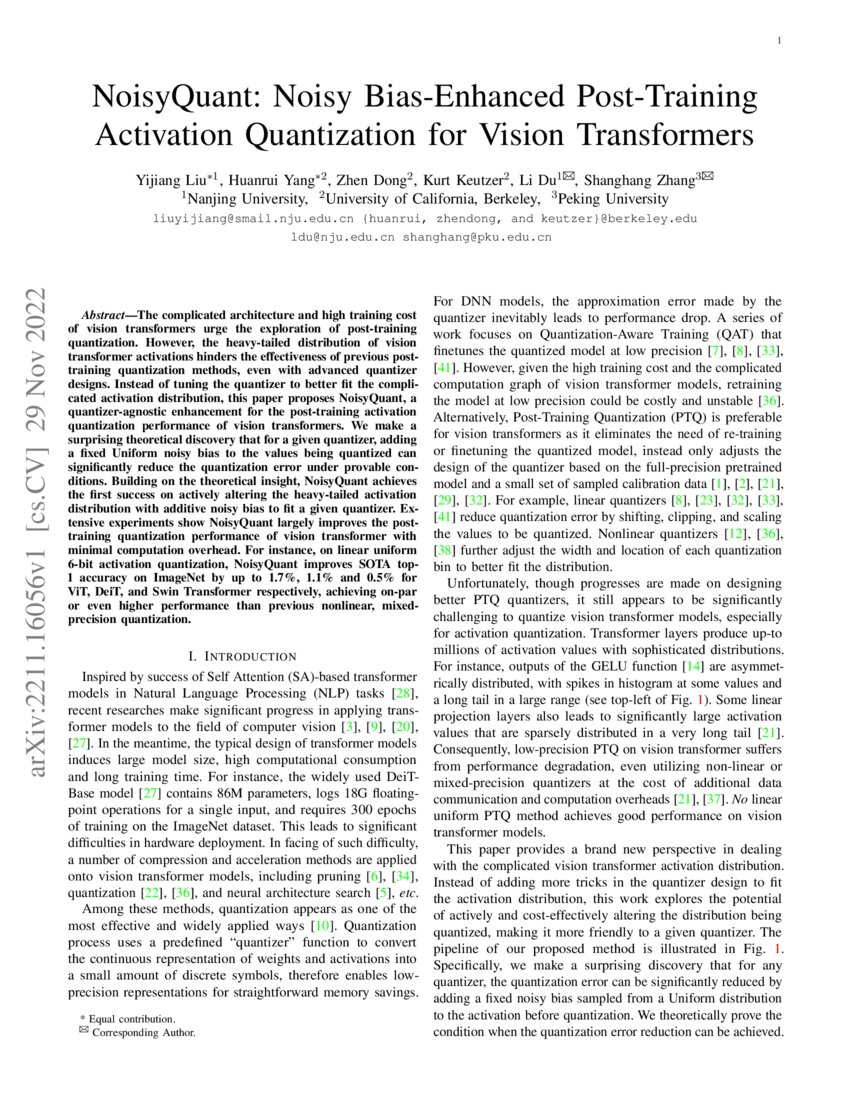 NoisyQuant Noisy BiasEnhanced PostTraining Activation Quantization