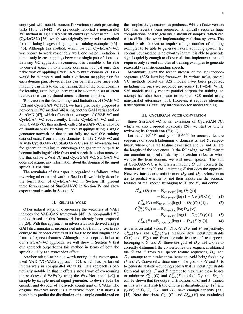 Non-Parallel Voice Conversion with Augmented Classifier Star Generative ...