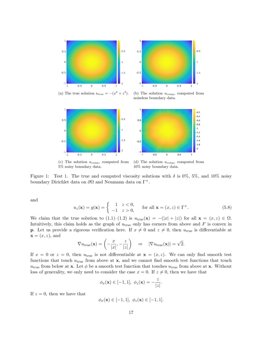 Numerical viscosity solutions to HamiltonJacobi equations via a