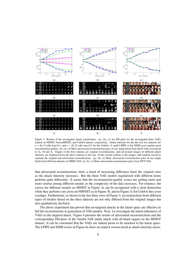 On the Adversarial Robustness of Generative Autoencoders in the Latent ...