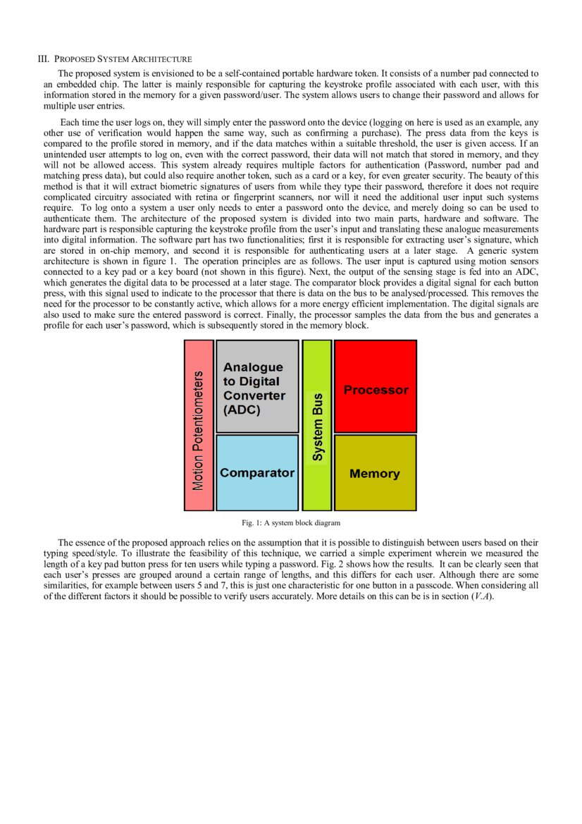 On the Design and Analysis of a Biometric Authentication System using