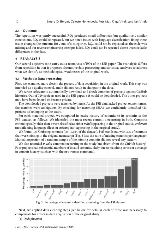On the Impact of Programming Languages on Code Quality | DeepAI