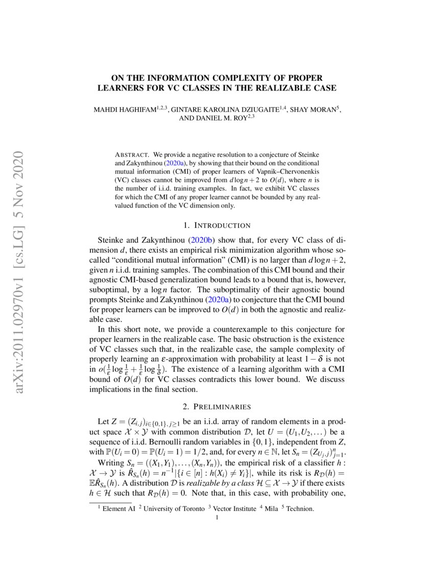 On The Information Complexity Of Proper Learners For VC Classes In The on-the-information-complexity-of-proper-learners-for-vc-classes-in-the