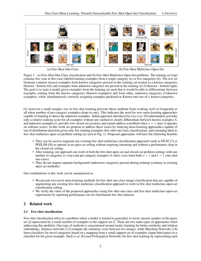 One-Class Meta-Learning: Towards Generalizable Few-Shot Open-Set ...