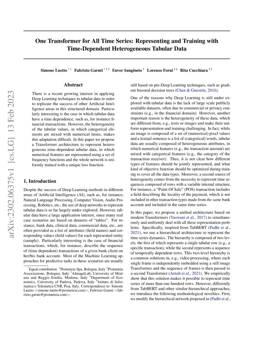 One Transformer for All Time Series Representing and Training with