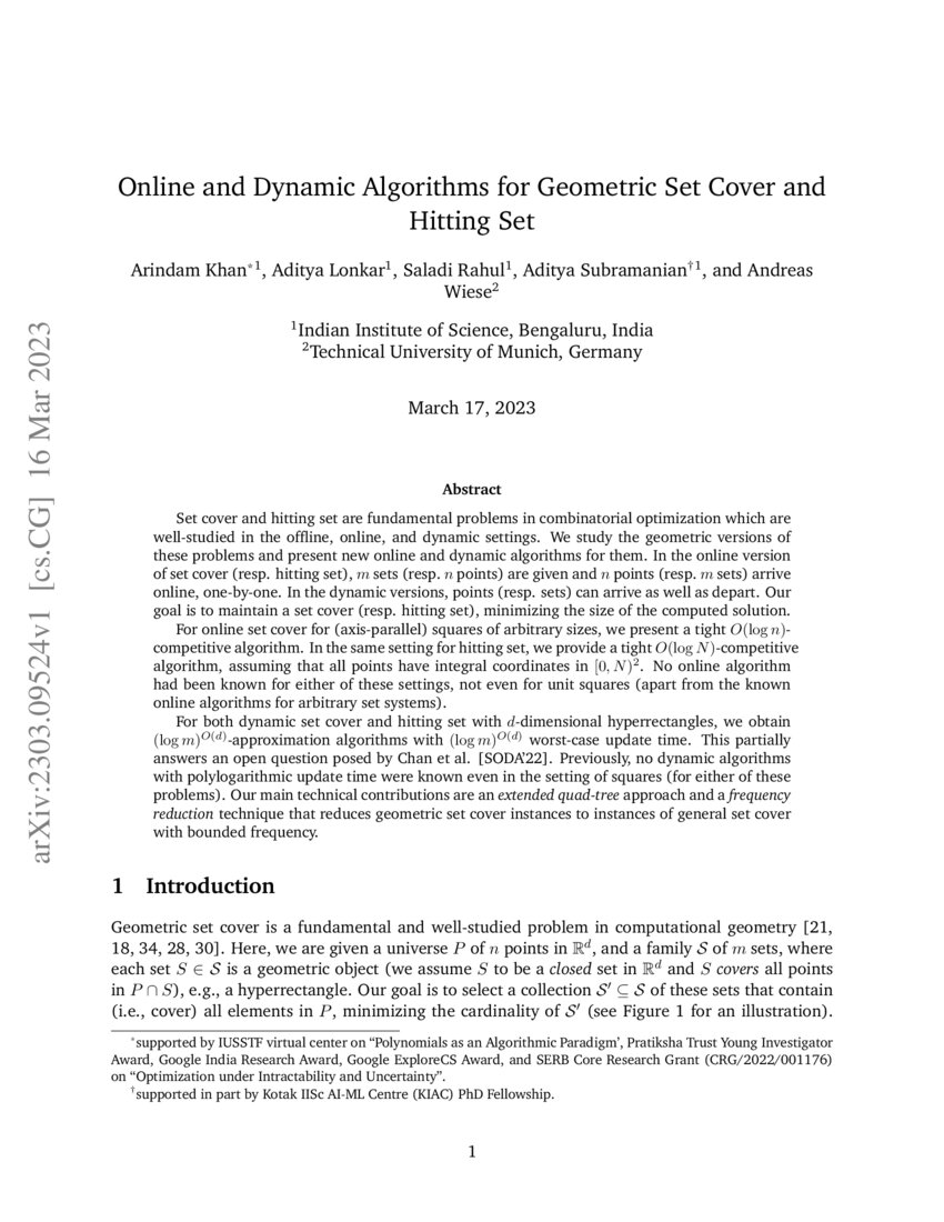 Online and Dynamic Algorithms for Geometric Set Cover and Hitting Set