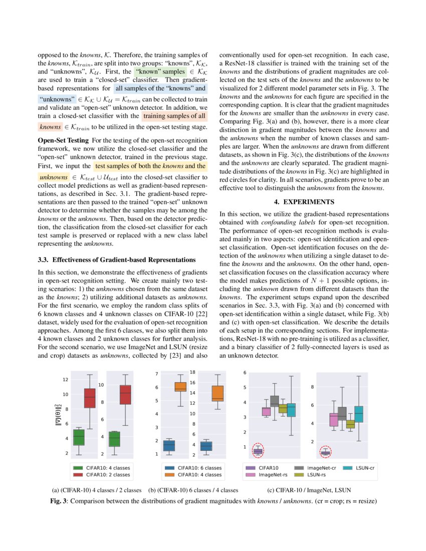 Open-Set Recognition with Gradient-Based Representations | DeepAI
