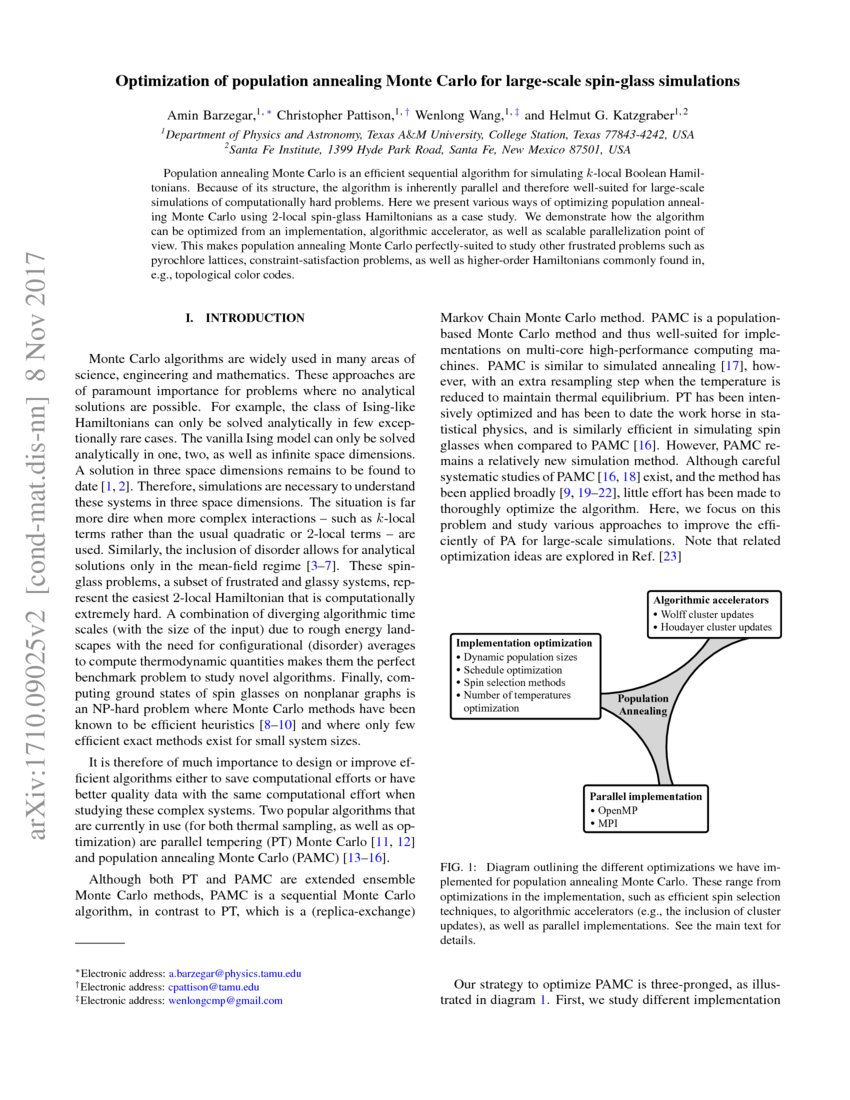 Optimization of population annealing Monte Carlo for largescale spin