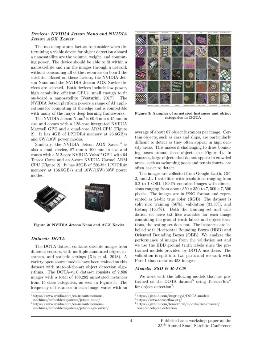 Optimizing Data Processing in Space for Object Detection in Satellite ...