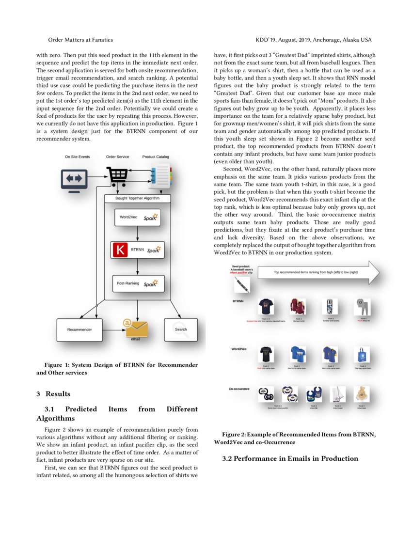Order Matters at Fanatics Sequentially Ordered Products by