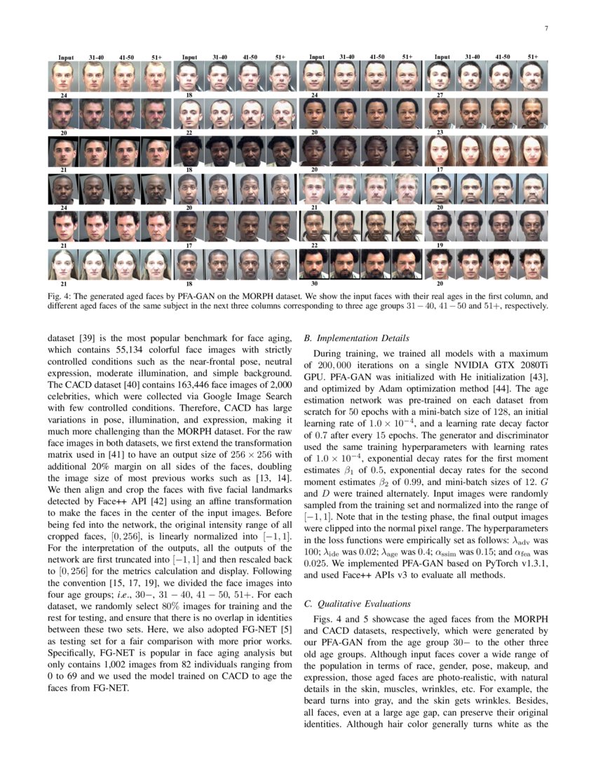 PFAGAN Progressive Face Aging with Generative Adversarial Network