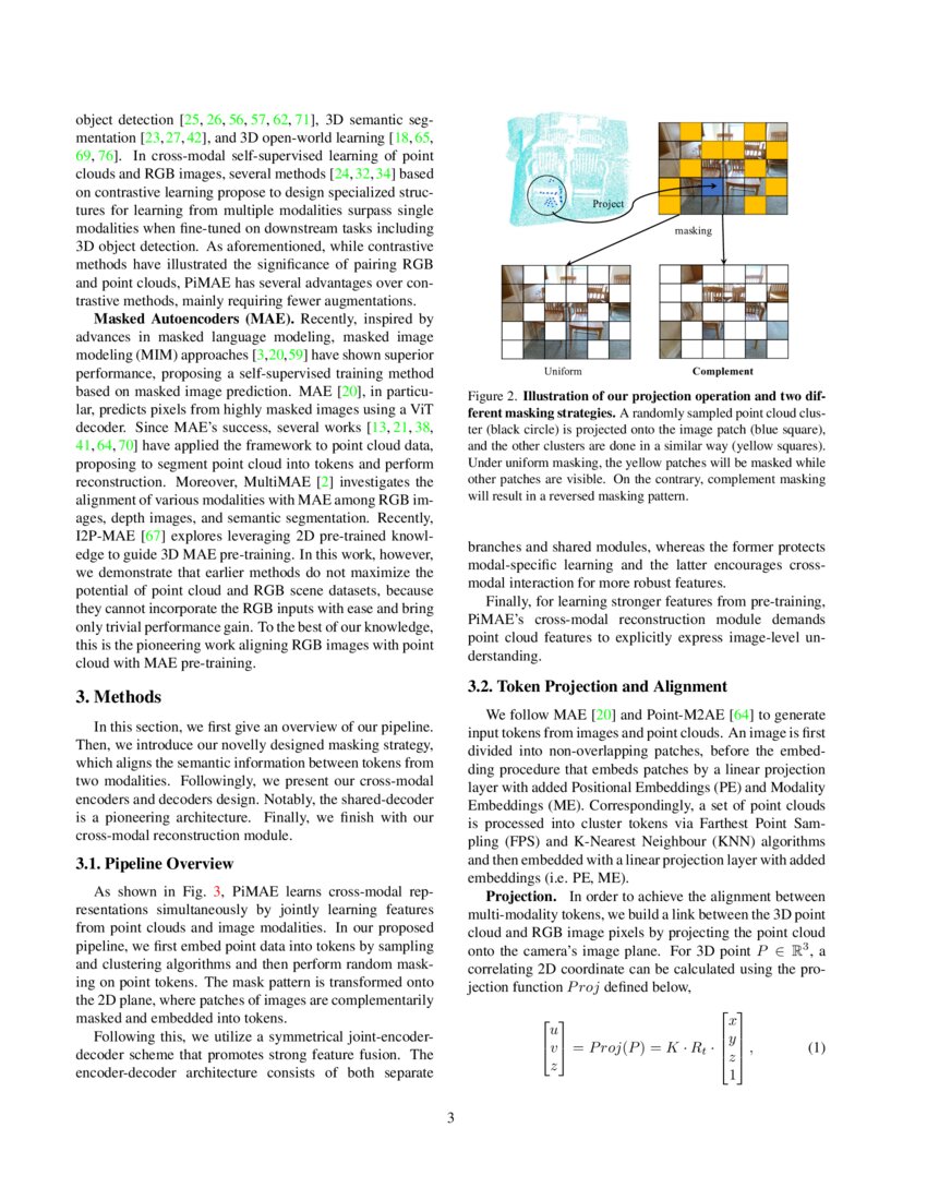 PiMAE: Point Cloud and Image Interactive Masked Autoencoders for 3D ...