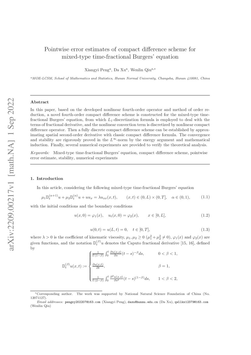 Pointwise error estimates of compact difference scheme for mixedtype