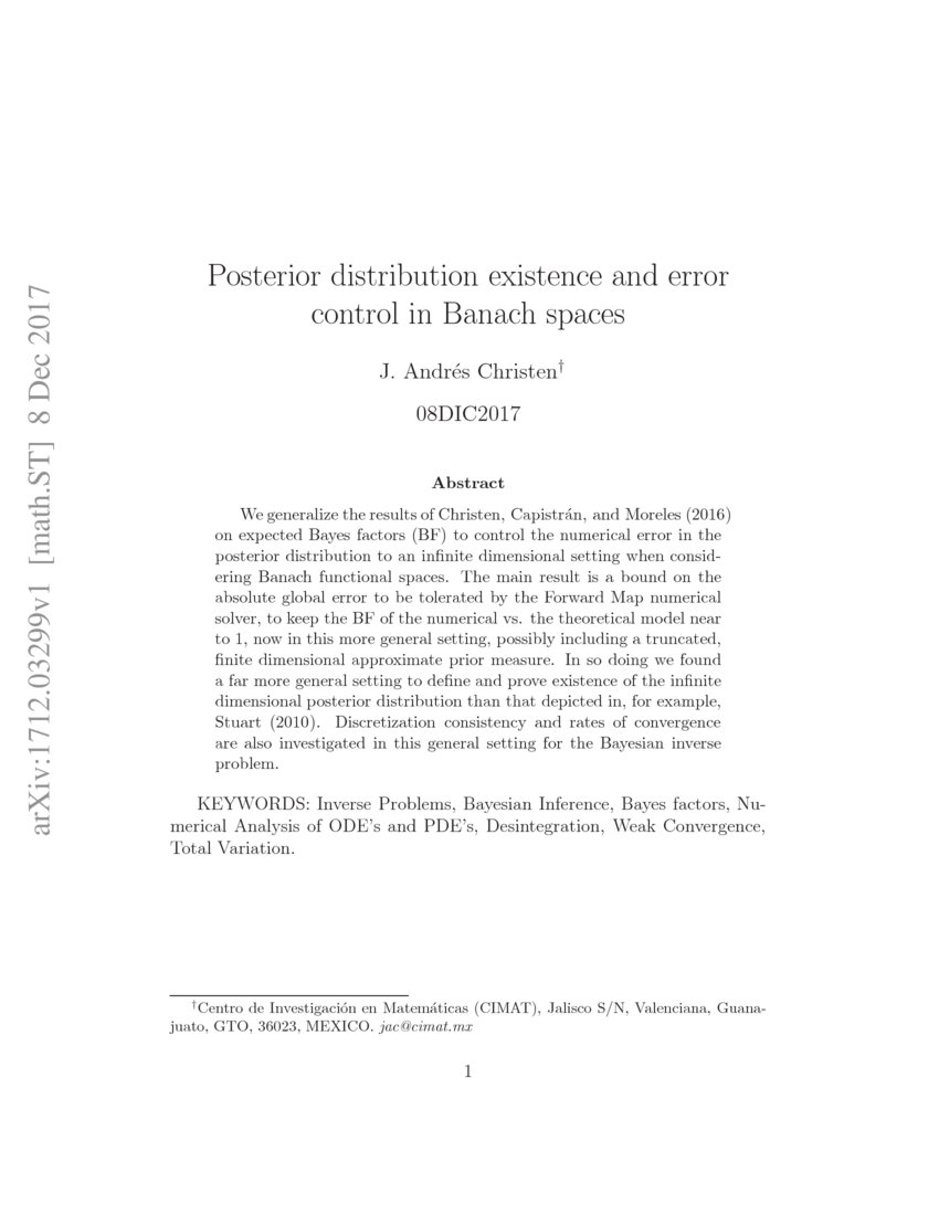posterior-distribution-existence-and-error-control-in-banach-spaces