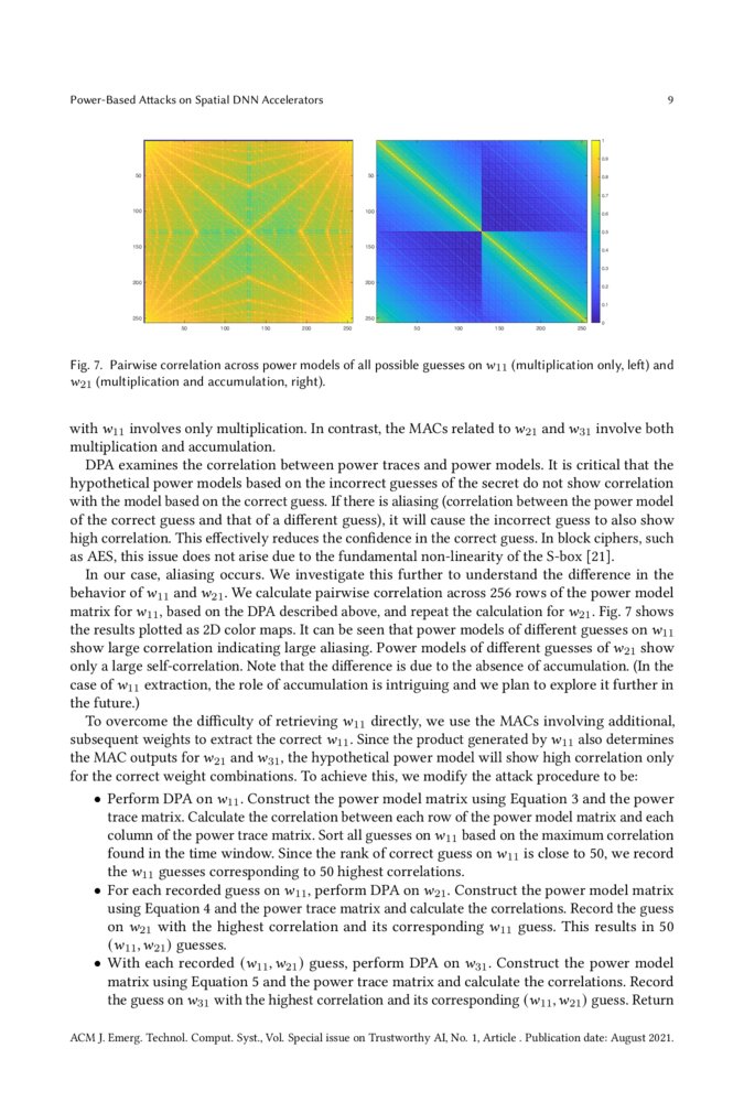 Power-Based Attacks on Spatial DNN Accelerators | DeepAI