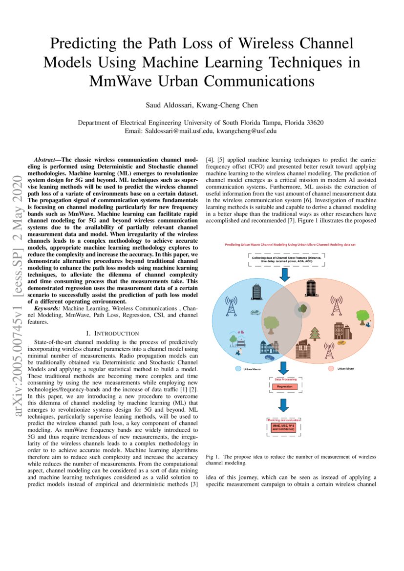 Predicting the Path Loss of Wireless Channel Models Using Machine