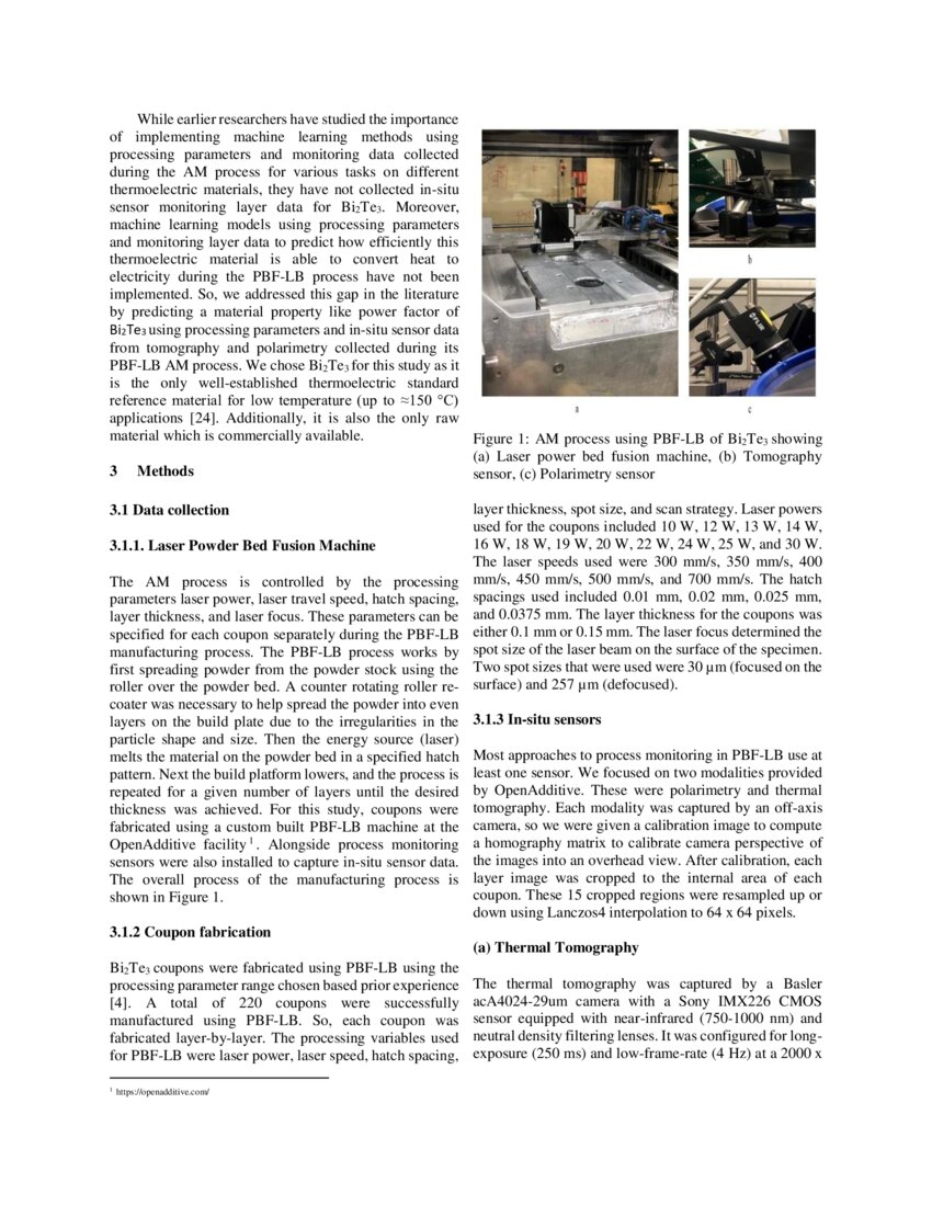 Predicting Thermoelectric Power Factor of Bismuth Telluride During ...