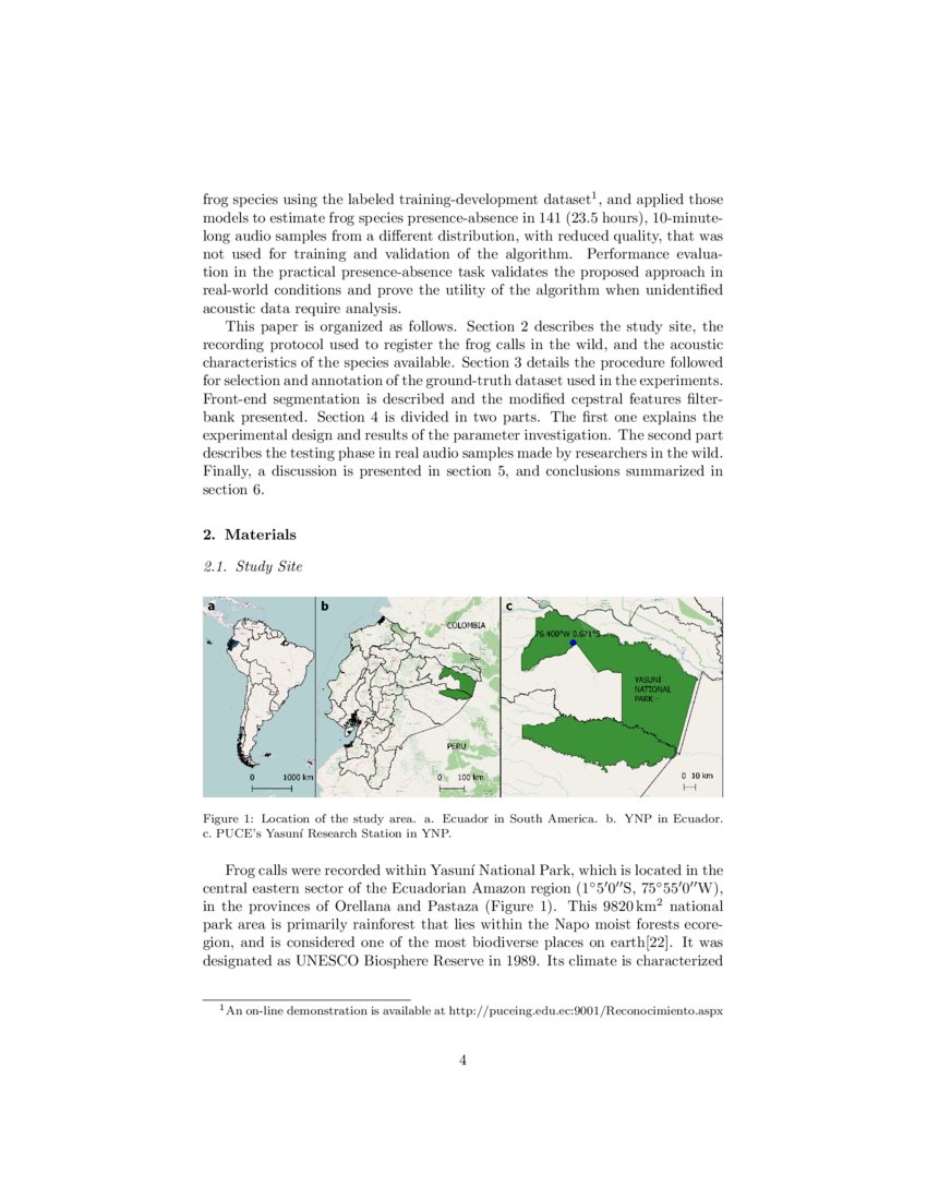 Presence Absence Estimation In Audio Recordings Of Tropical