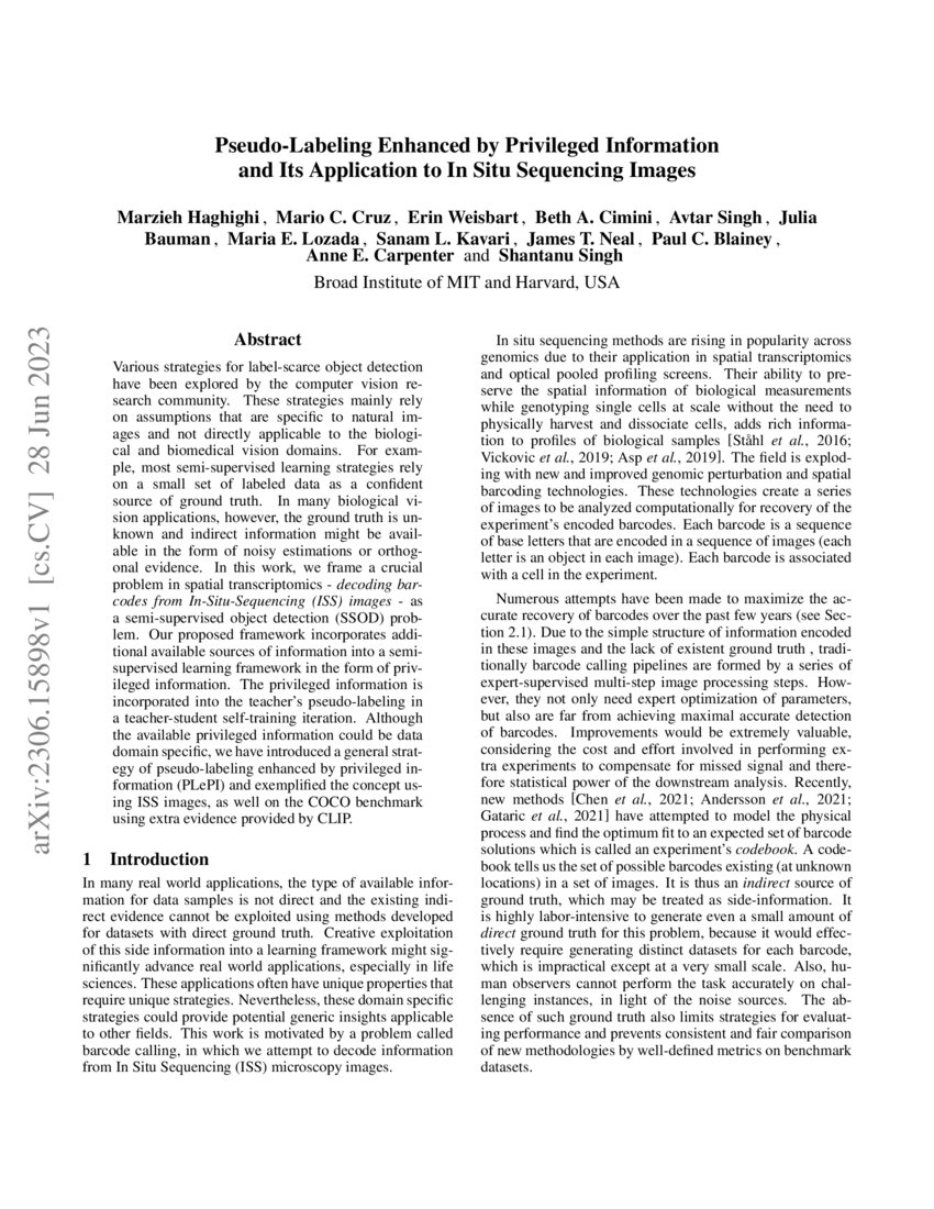 Pseudo Labeling Enhanced By Privileged Information And Its Application Pseudo Labeling Enhanced By Privileged Information And Its Application