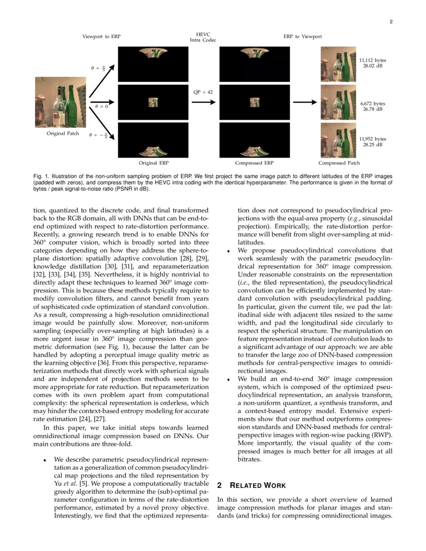 Pseudocylindrical Convolutions for Learned Omnidirectional Image ...