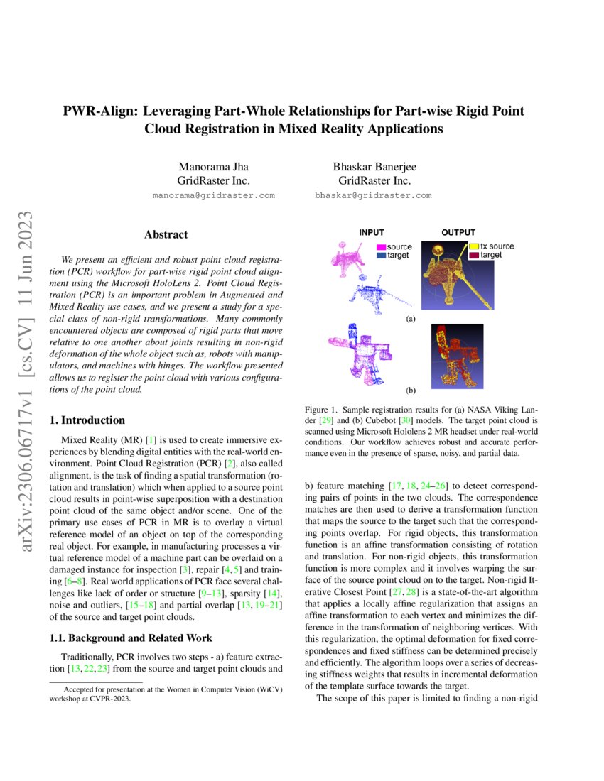 PWR Align Leveraging Part Whole Relationships For Part wise Rigid Pwr align leveraging part whole relationships for part wise rigid