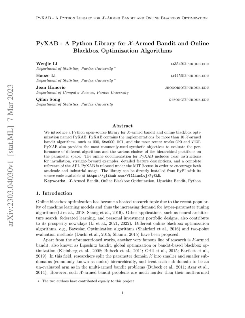 pyxab-a-python-library-for-armed-bandit-and-online-blackbox