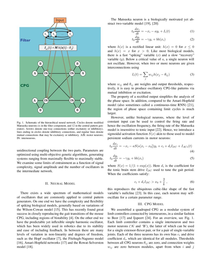 Rapid rhythmic entrainment in bioinspired central pattern generators