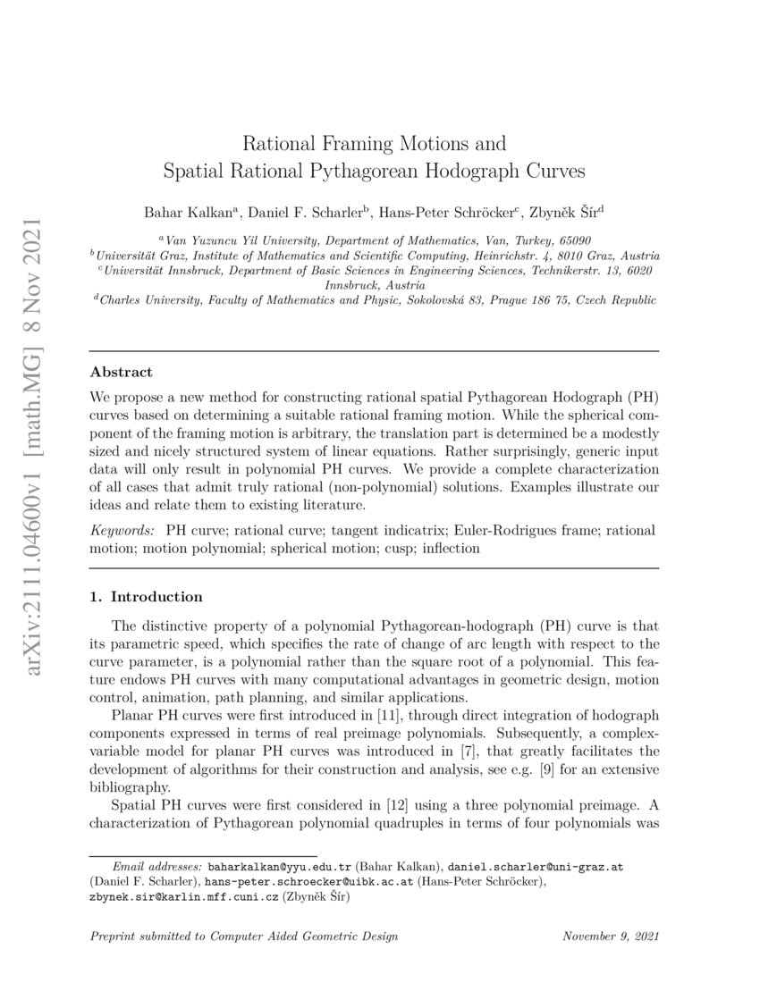 Rational Framing Motions and Spatial Rational Pythagorean Hodograph