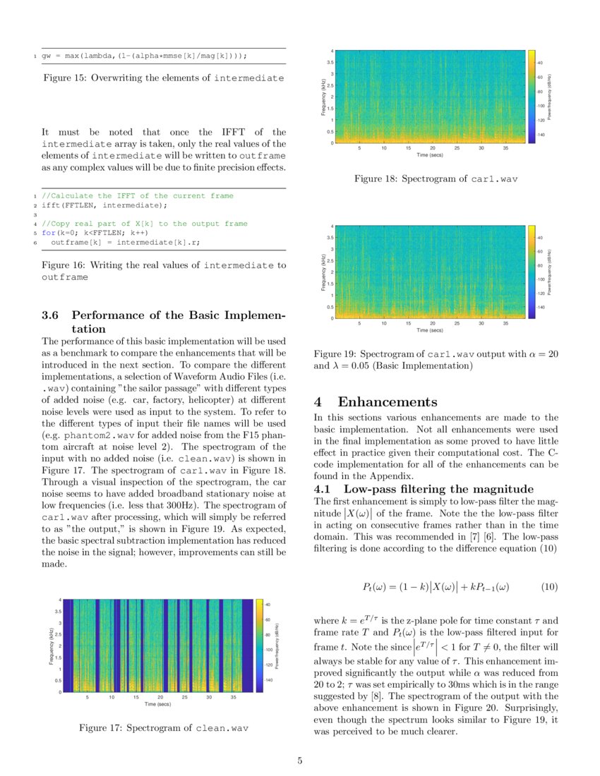 Real-Time Speech Enhancement Using Spectral Subtraction with Minimum ...