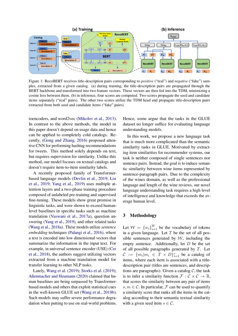 RecoBERT A Catalog Language Model for TextBased DeepAI