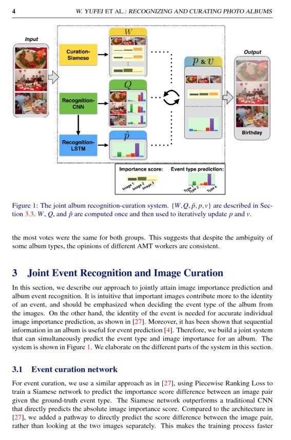 Recognizing and Curating Photo Albums via EventSpecific Image