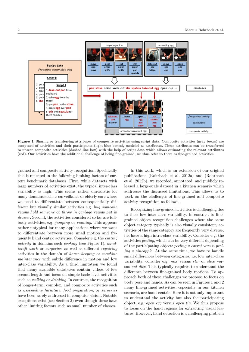 Recognizing FineGrained and Composite Activities using HandCentric