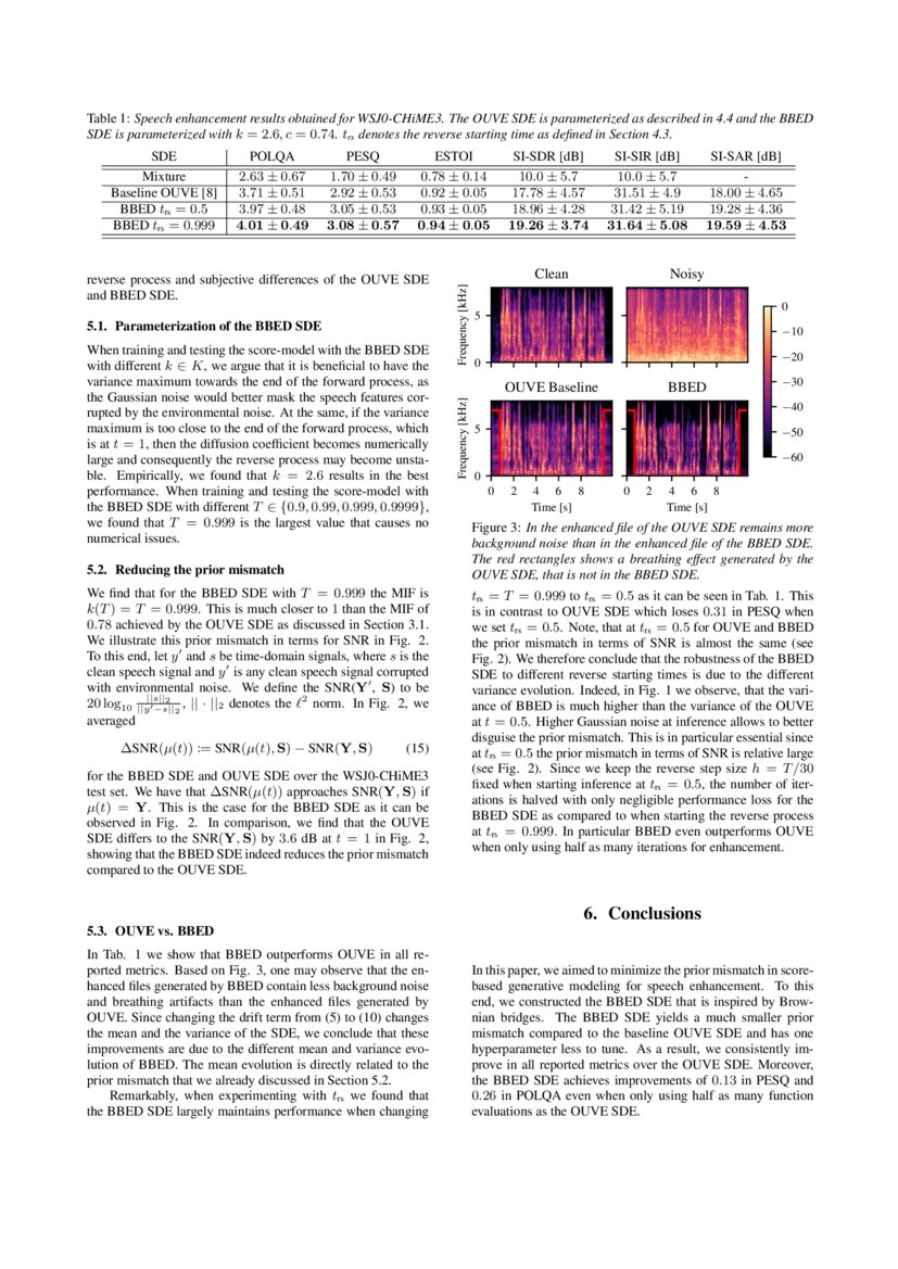Reducing the Prior Mismatch of Stochastic Differential Equations for Diffusionbased Speech