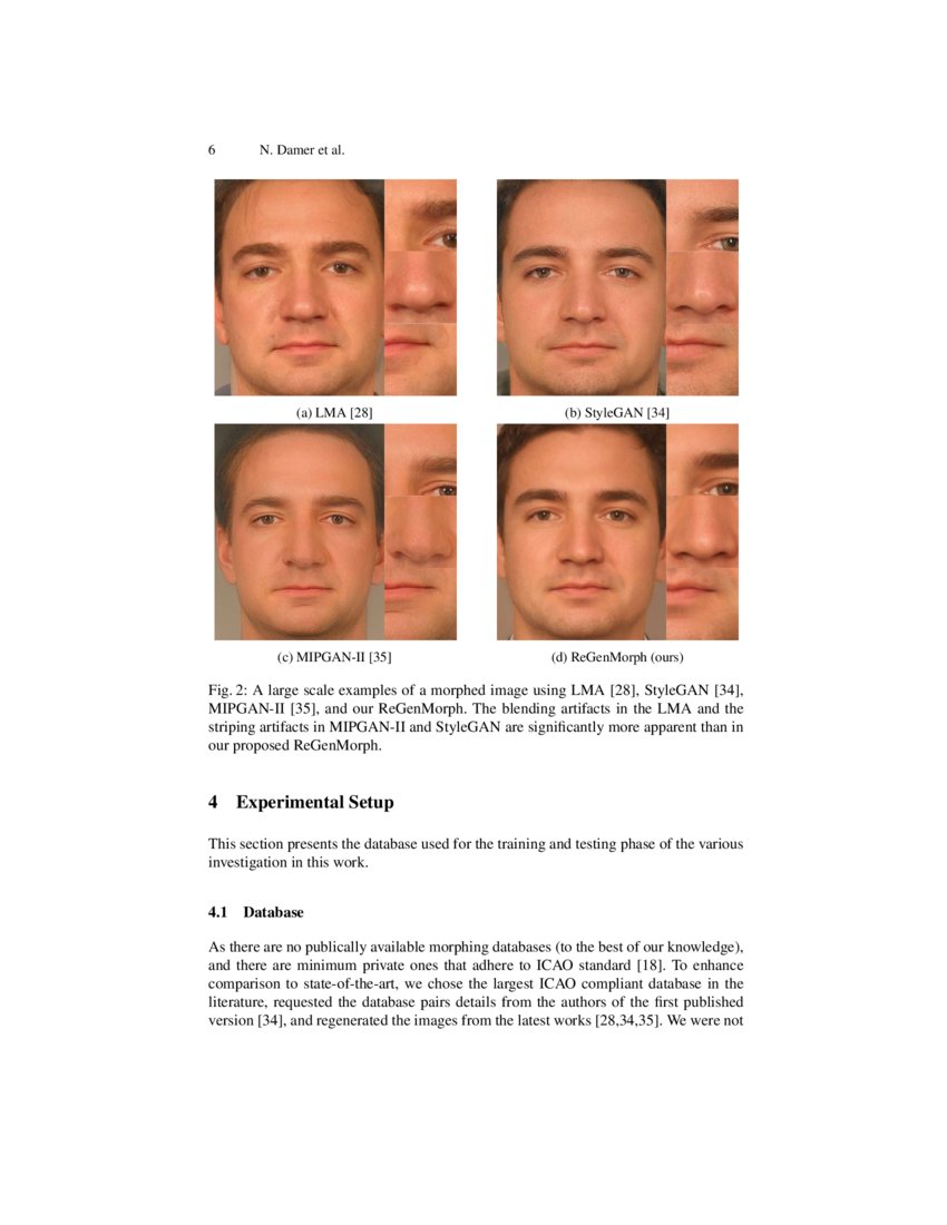ReGenMorph Visibly Realistic GAN Generated Face Morphing Attacks by