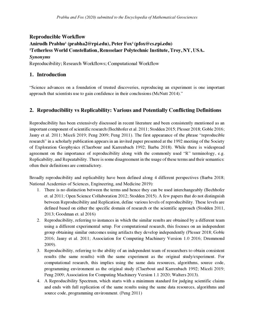 Reproducible Workflow Deepai