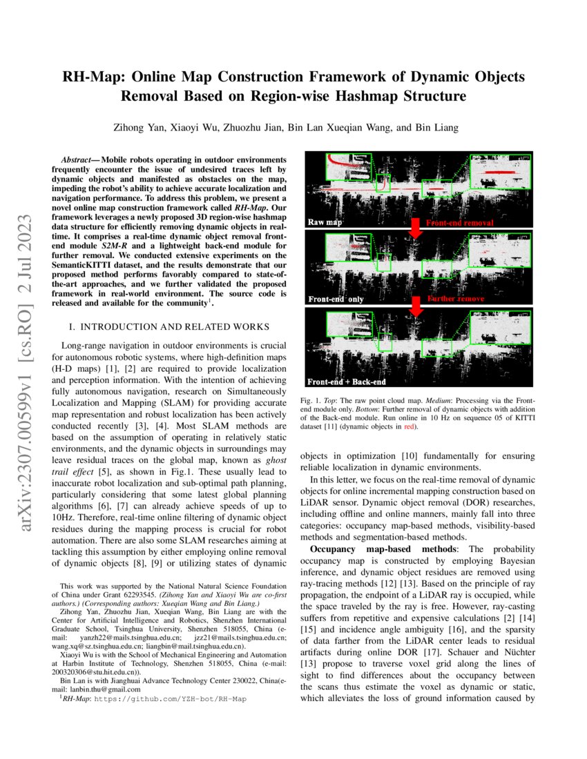 RH-Map: Online Map Construction Framework of Dynamic Objects Removal ...