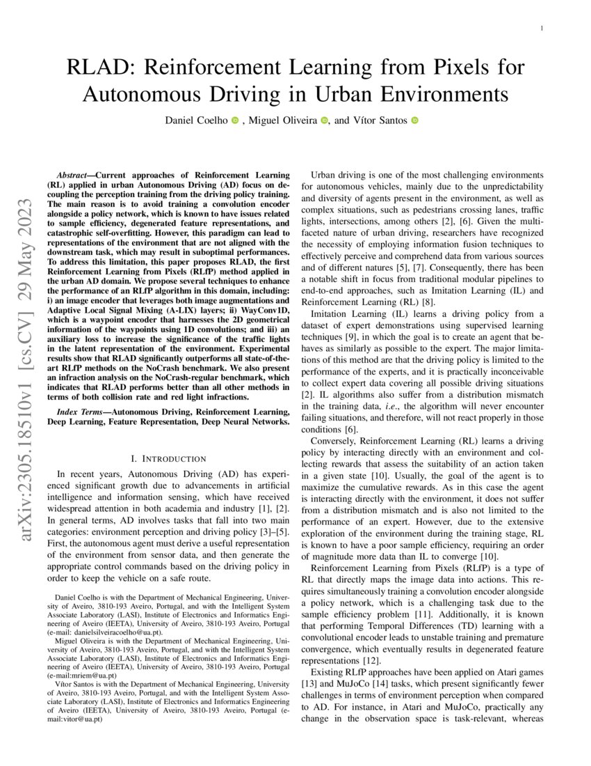 Autonomous Driving In Urban Environments