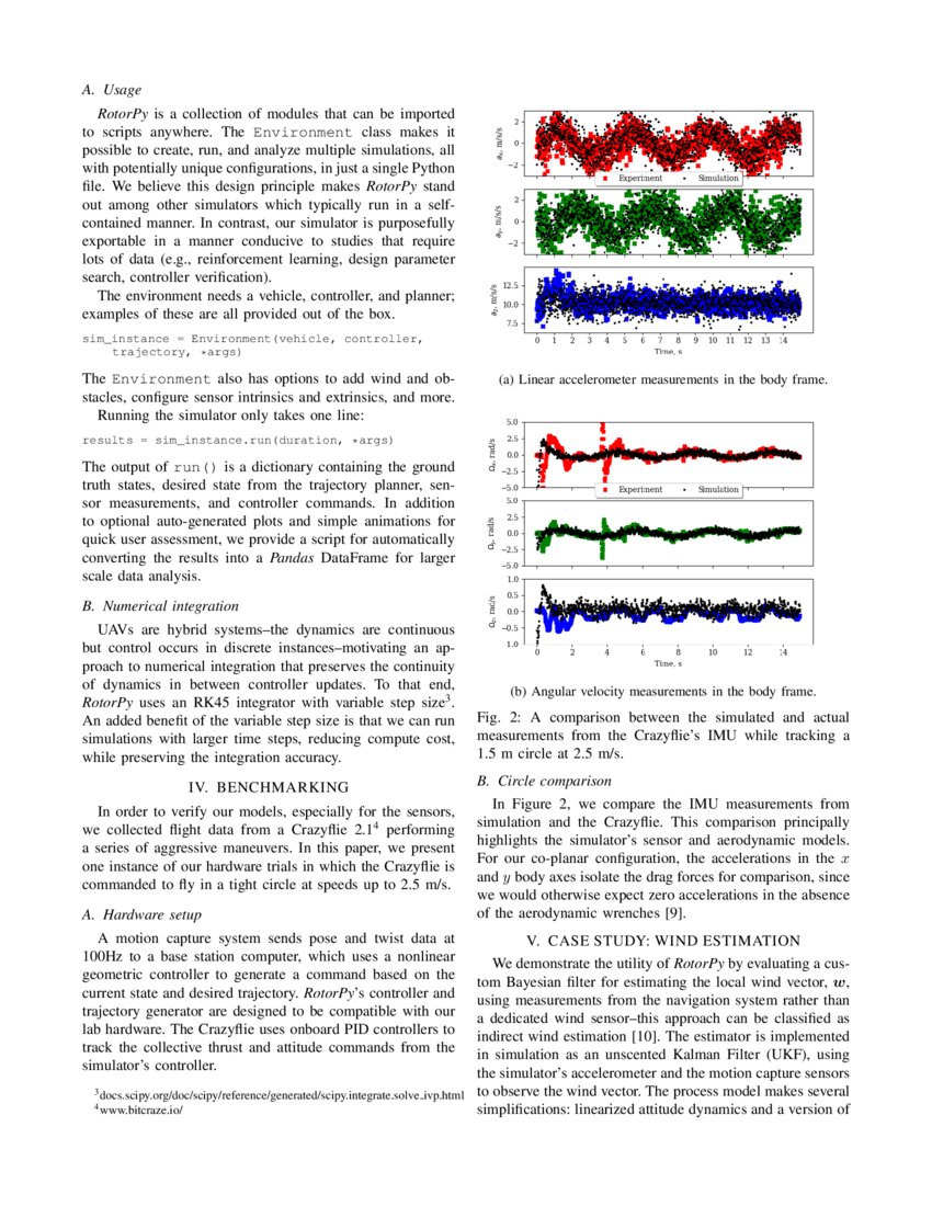 RotorPy: A Python-based Multirotor Simulator with Aerodynamics for ...