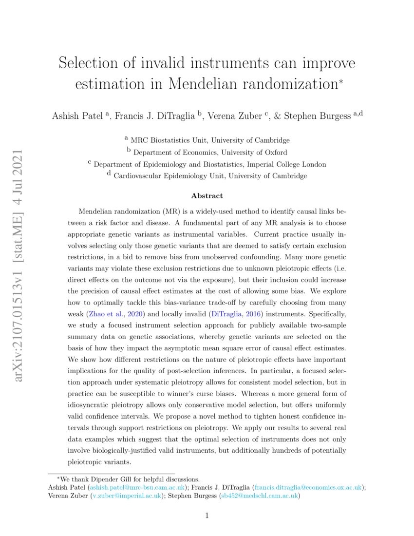 Selection of invalid instruments can improve estimation in Mendelian