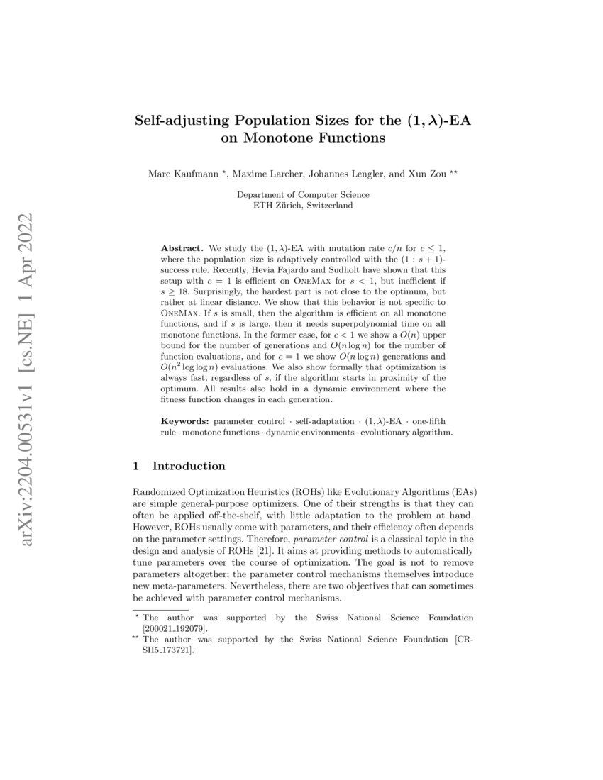 Selfadjusting Population Sizes for the (1, λ)EA on Monotone Functions