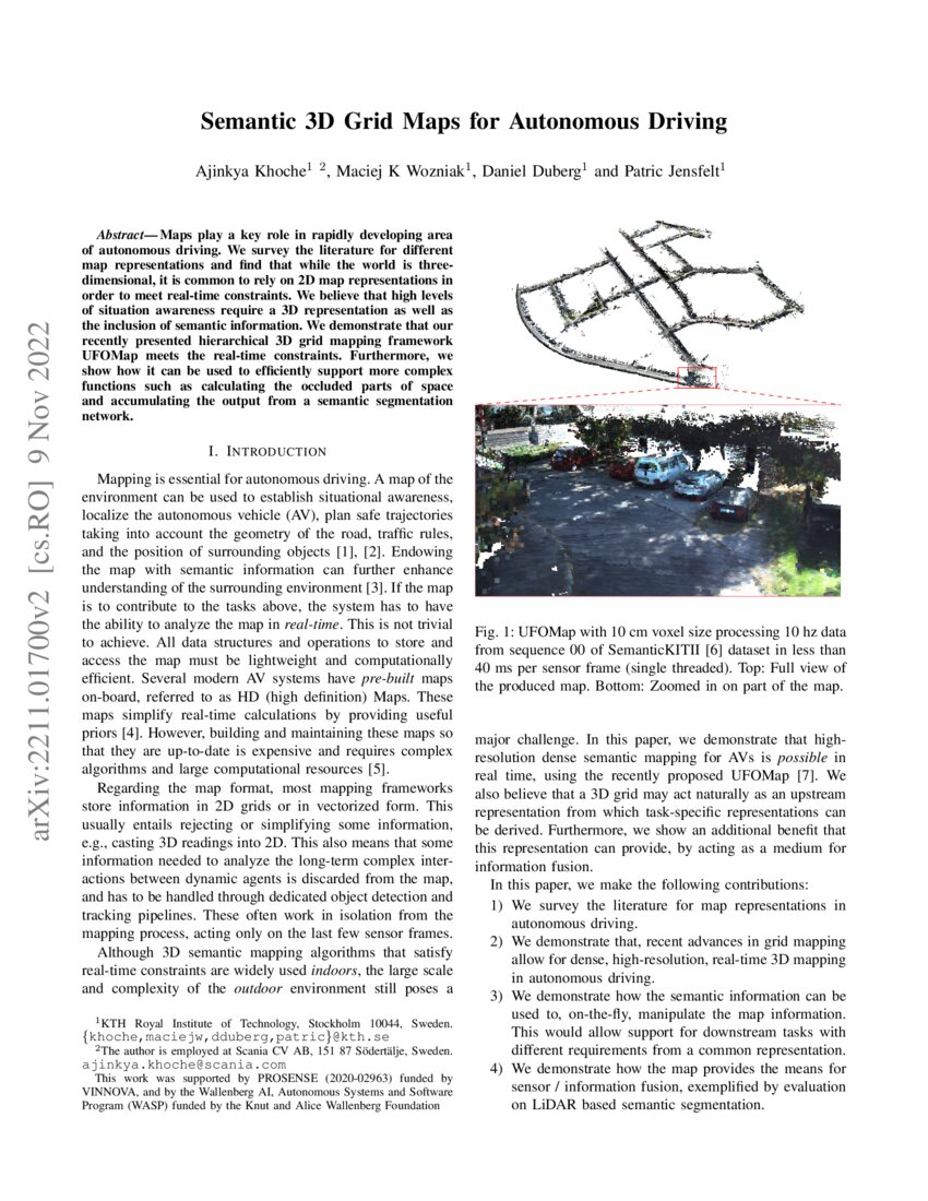 Semantic 3D Grid Maps for Autonomous Driving | DeepAI
