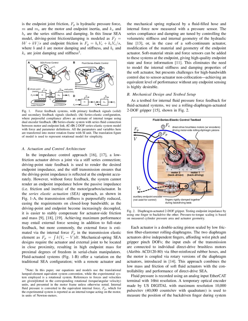 Series Elastic Force Control for Soft Robotic Fluid Actuators DeepAI