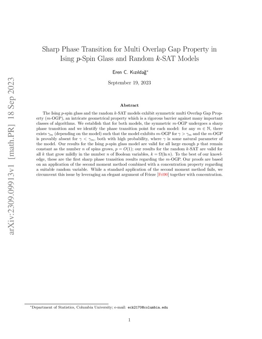 Sharp Phase Transition for Multi Overlap Gap Property in Ising pSpin