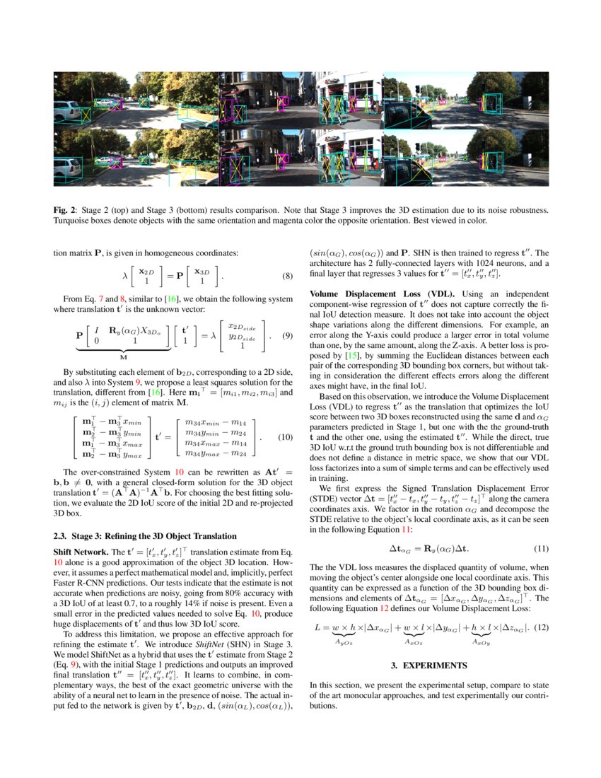 Shift R-CNN: Deep Monocular 3D Object Detection with Closed-Form ...