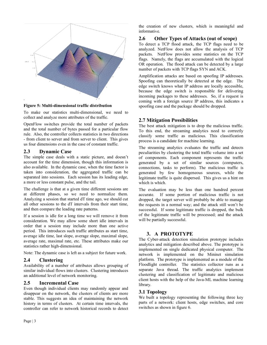 Simulation for L3 Volumetric Attack Detection DeepAI