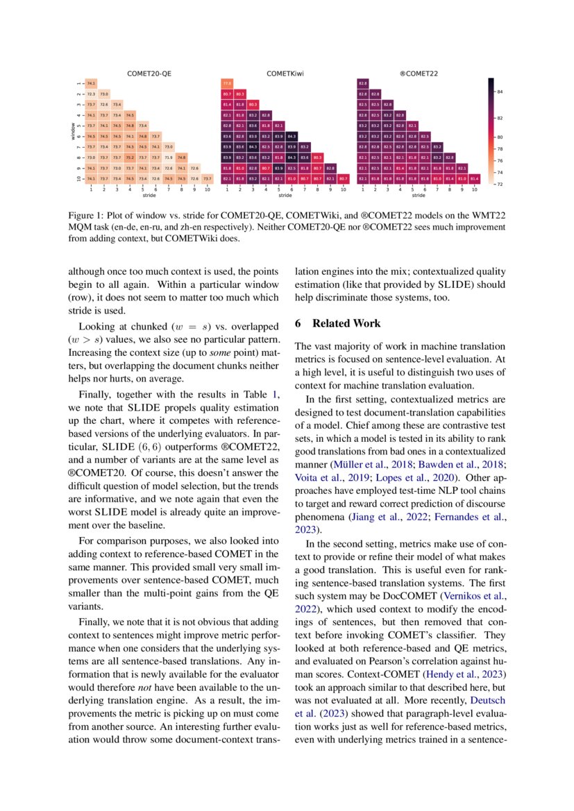 SLIDE Referencefree Evaluation for Machine Translation using a