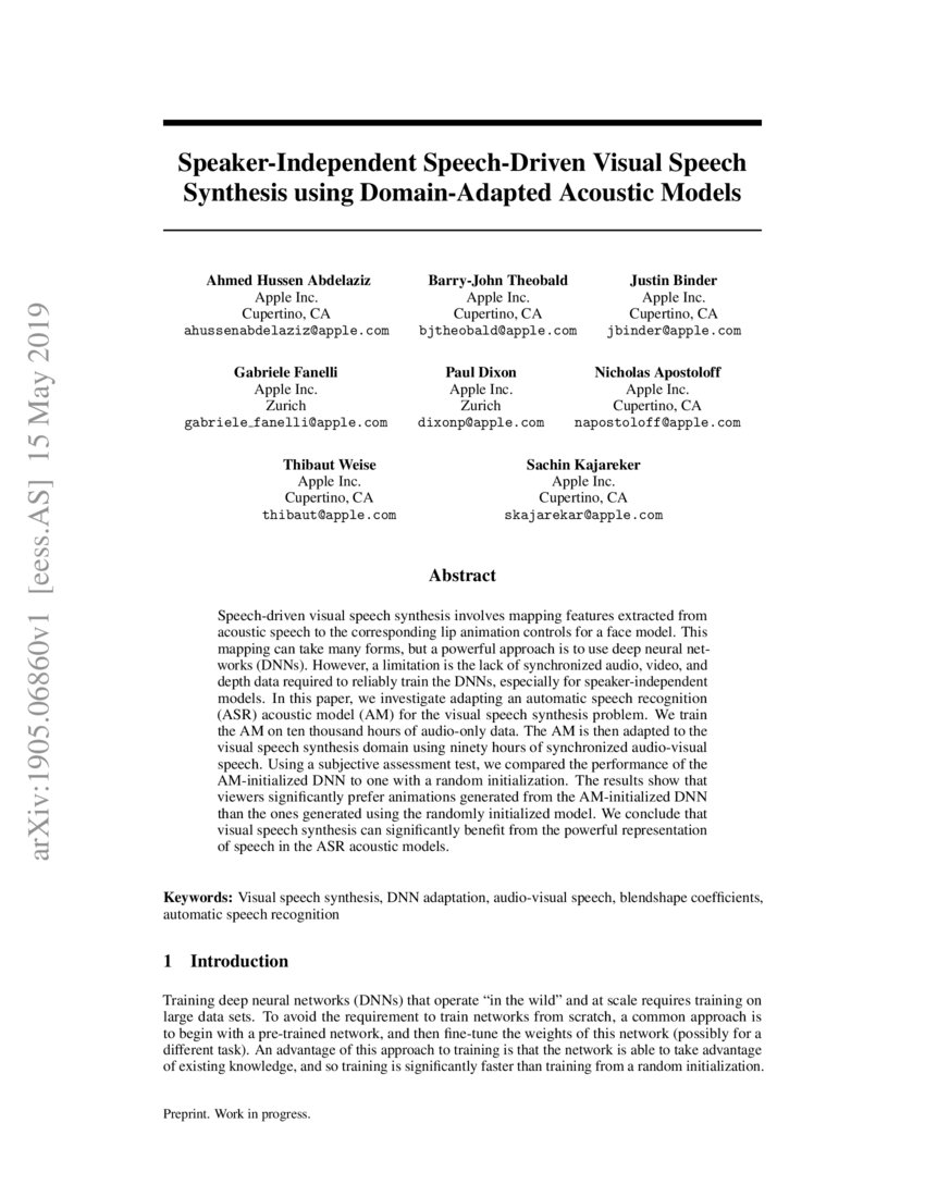 Thesis driven synthesis image