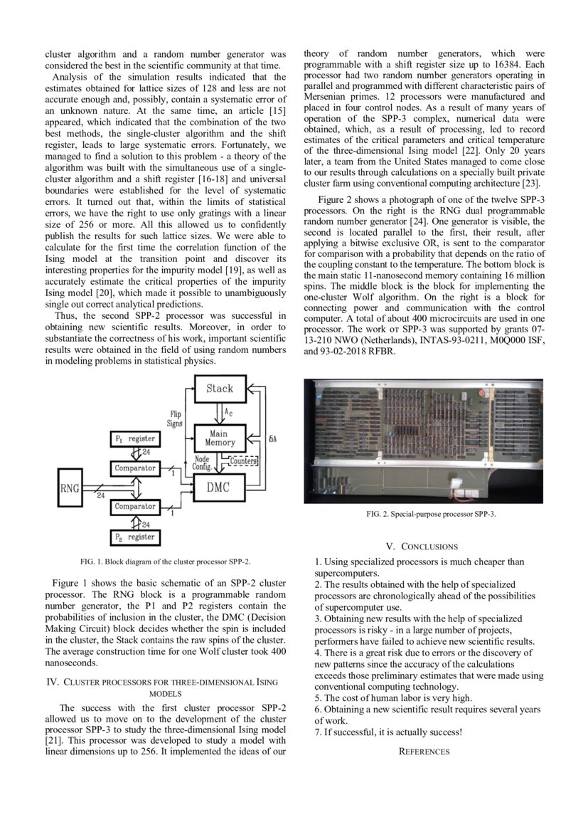 Special Purpose Computers for Statistical Physics: achievements and ...