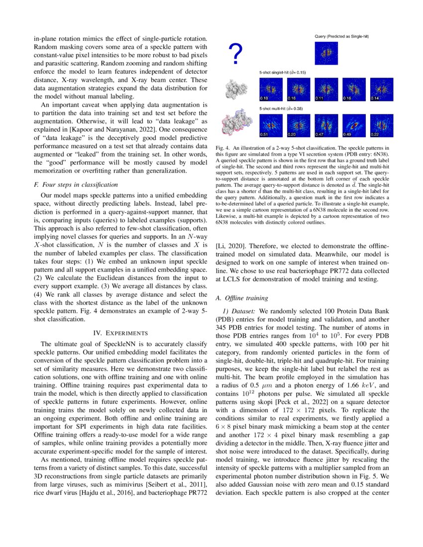 SpeckleNN A unified embedding for realtime speckle pattern
